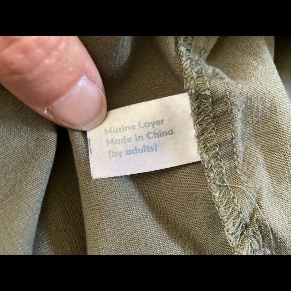 Marine Layer Allison Pant Dolphin Hem Dusty Olive Color Elastic Waist Size Small - Picture 9 of 13